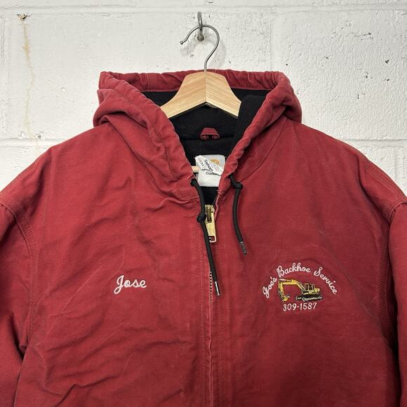 Vintage Carhartt Quilted Active Jacket “Dark Red” J140 DKR - Picture 6 of 10